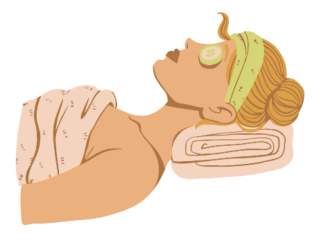 Mes valeurs : douceur - femme détendue